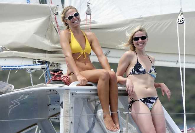 Bikini-clad Ladies on Salt, Brian Harrison’s Class 9 entry - BVI Spring Regatta and Sailing Festival 2012 © BVI Spring Regatta & Sailing Festival http://bvispringregatta.org/